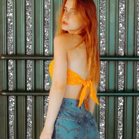 Clara Galle hot minimalist swimwear style and sun-kissed golden skin look | VaultVenus visual archive