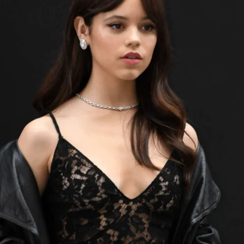 Jenna Ortega hot minimalist swimwear style and sun-kissed golden skin look | VaultVenus visual archive