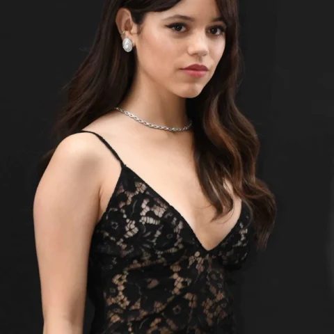 Jenna Ortega hot full body silhouette and timeless feminine allure | VaultVenus exclusive look