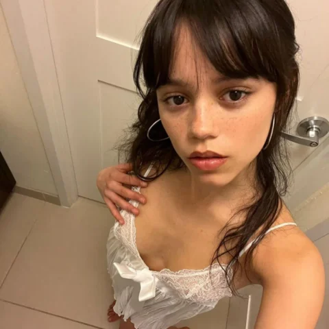 Jenna Ortega elegant sheer dress look showcasing natural curves | VaultVenus photographic vault