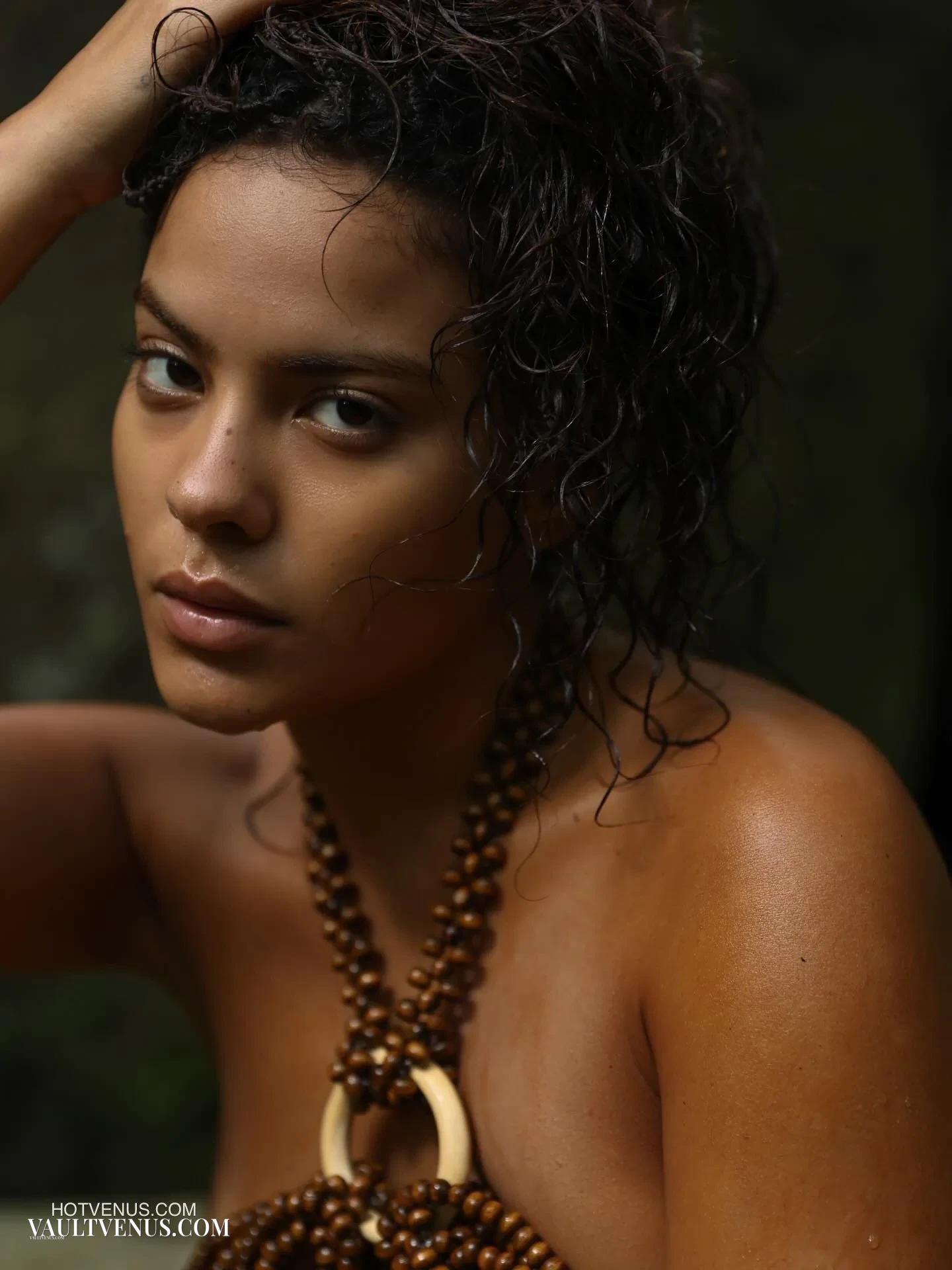 Bella Campos hot minimalist swimwear style and sun-kissed golden skin look | VaultVenus visual archive