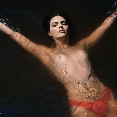 Kendall Jenner editorial nude photo set on VaultVenus