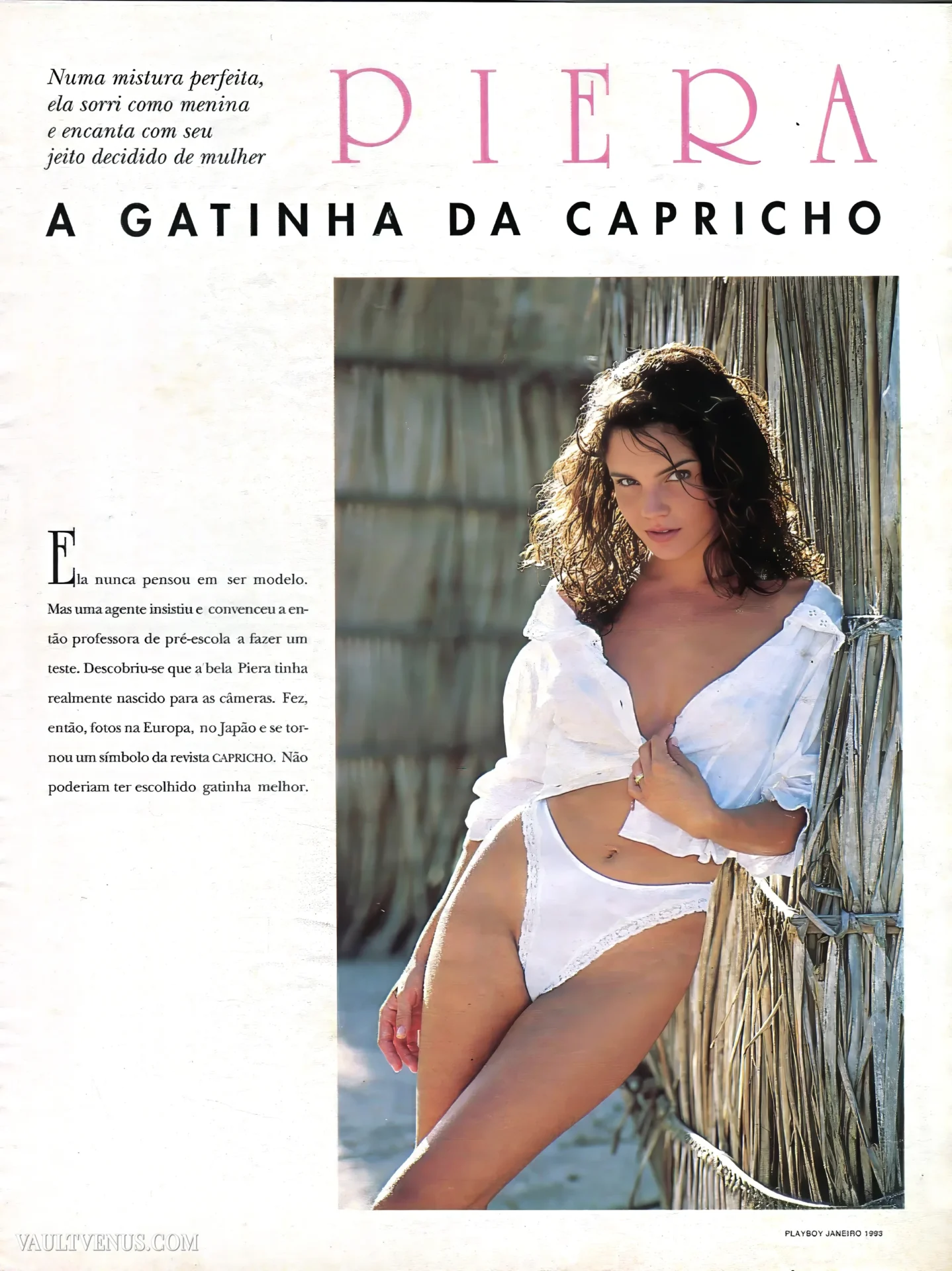 | Vaultvenus Piera Paula Ranieri in Playboy Brazil vintage Playboy nude gallery on VaultVenus
