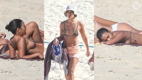 Bella Campos Stuns in Tiny Bikini During Beach Day in Rio bikini gallery on VaultVenus