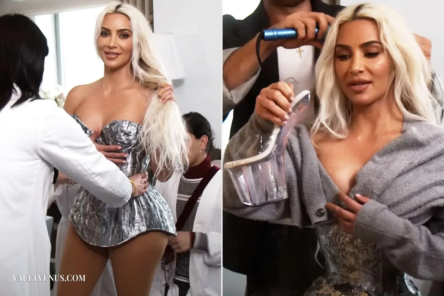 Kim Kardashian’s Met Gala Corset Was Painted in a Mechanic Shop celebrity gallery on VaultVenus