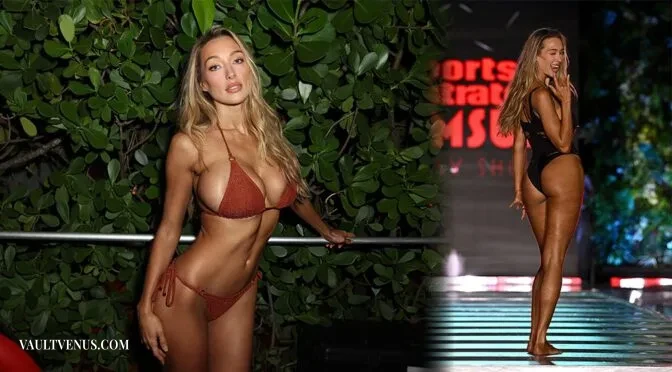 | Vaultvenus Penny Lane’s Big Boobs and luxury lace silhouette sculpted curves Dominate Sports Illustrated Swimsuit Runway swimsui...